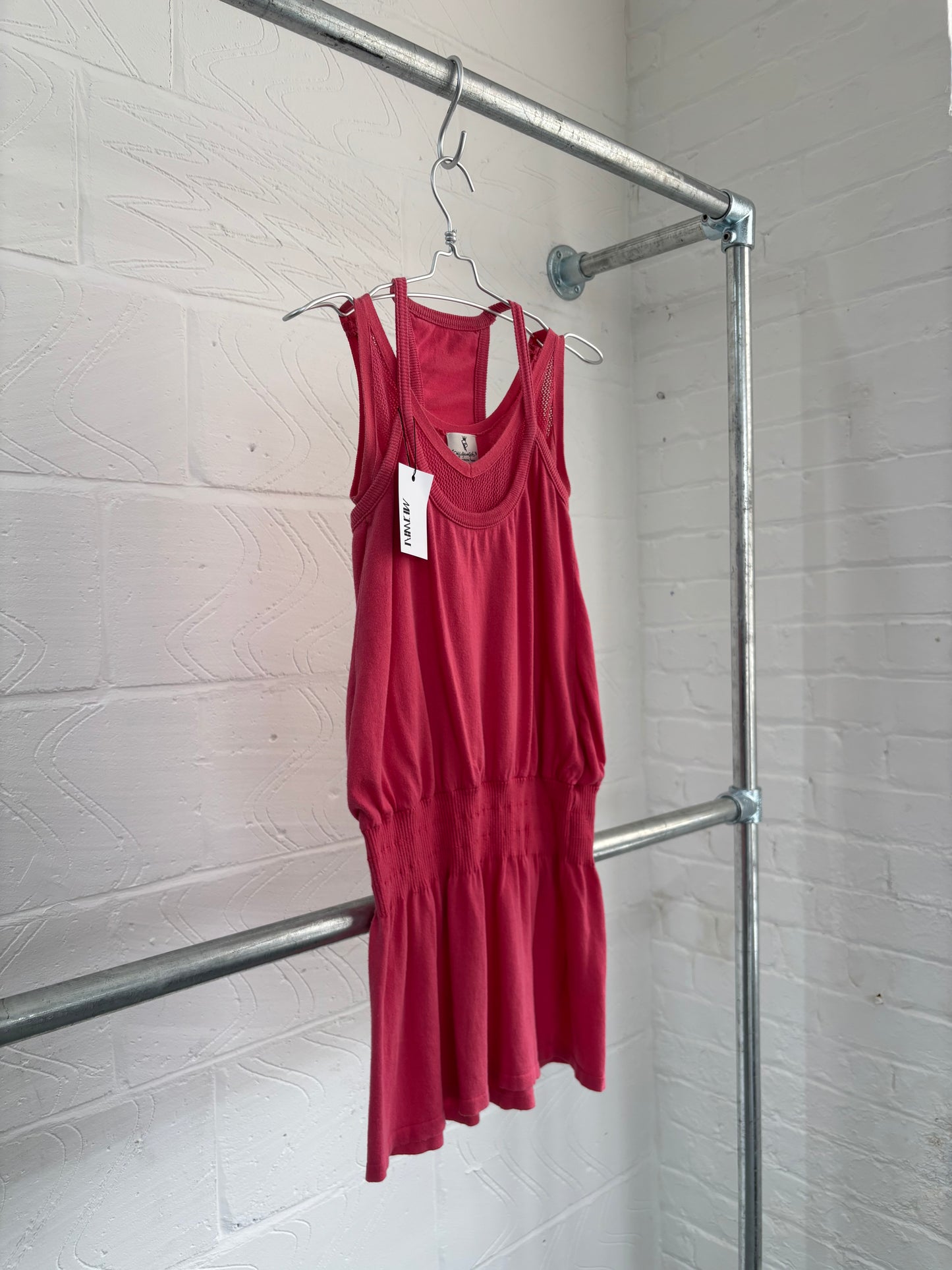 PATRIZIA PEPE DOUBLE LAYER JERSEY DRESS