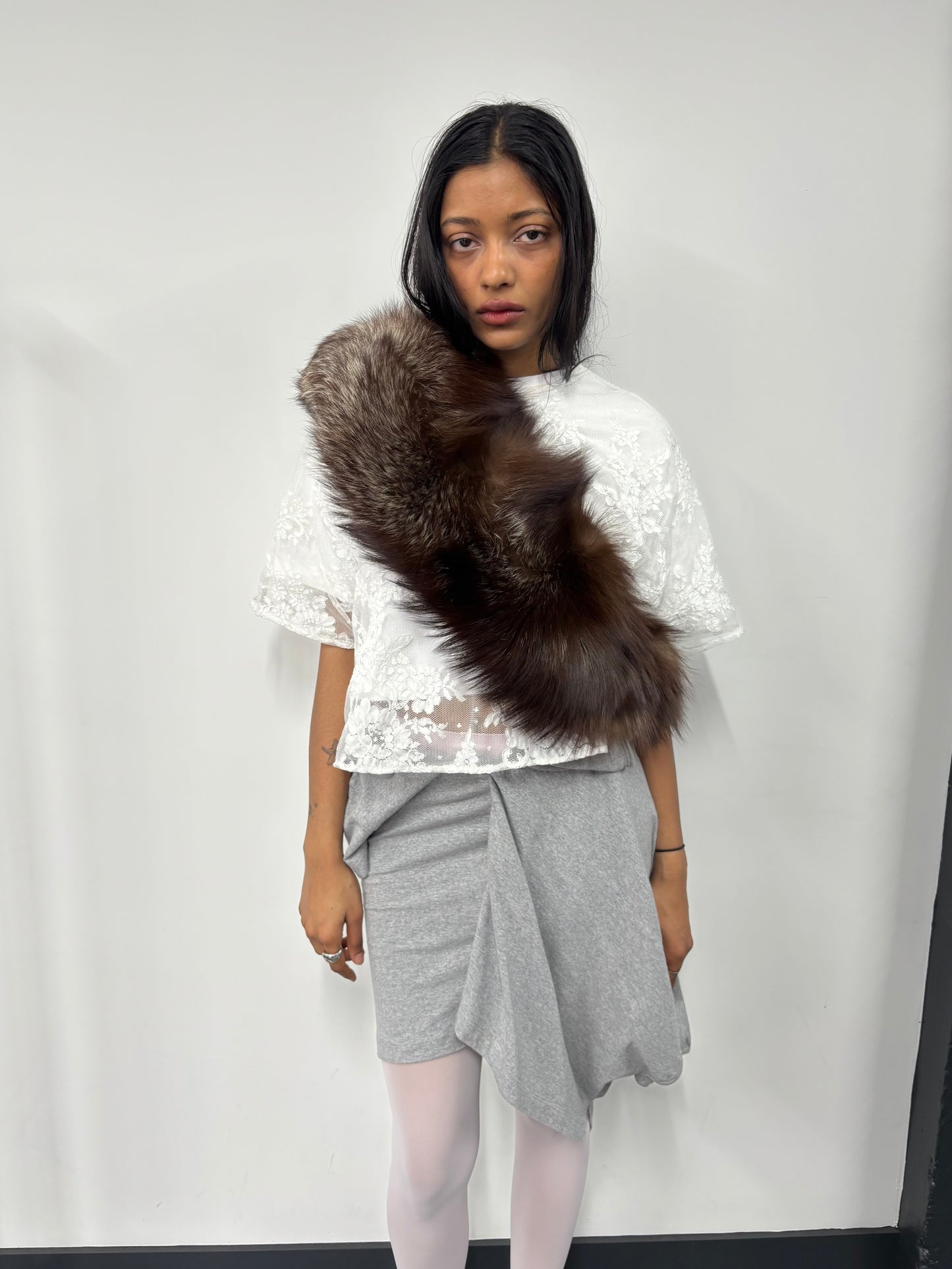 FOX FUR LARGE COLLAR