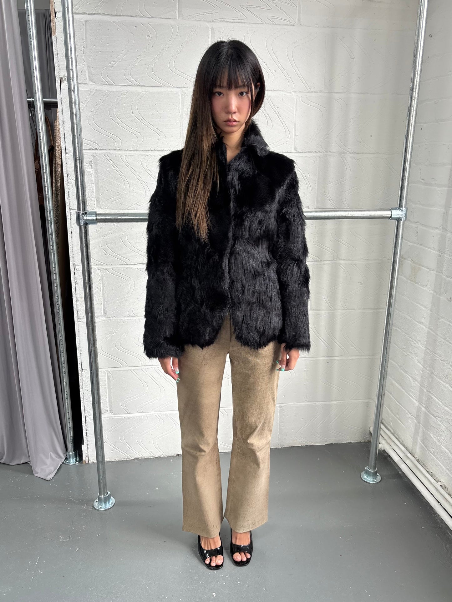 JITROIS LAMB SKIN LEATHER TROUSERS
