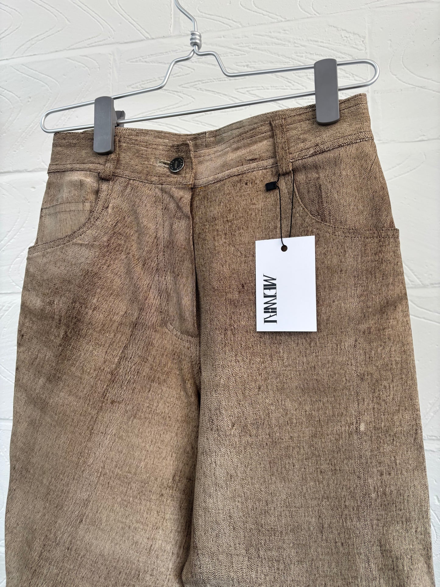 JITROIS LAMB SKIN LEATHER TROUSERS
