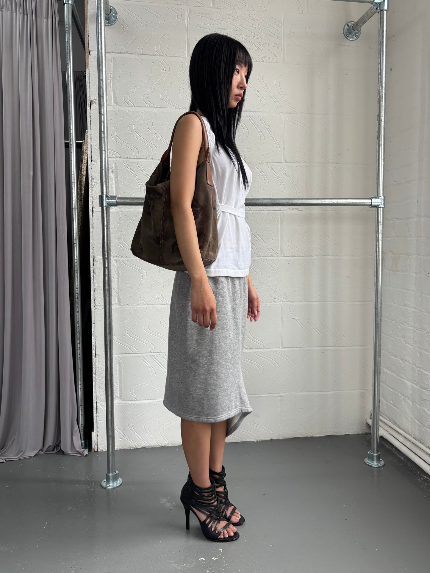 ZUCCA DEFORMED JERSEY SKIRT