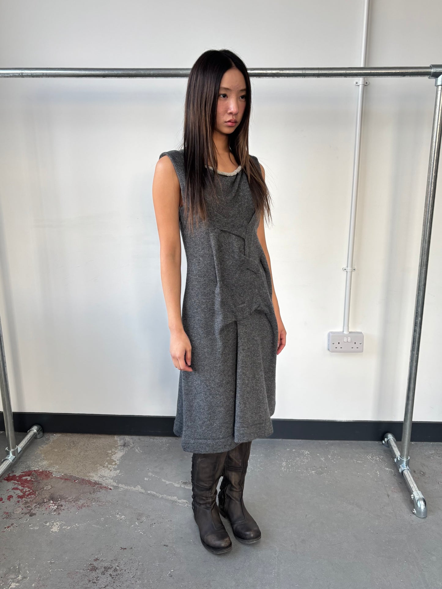 ZUCCA 00S KNIT HITCHED DRESS