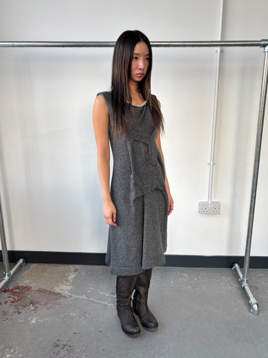 ZUCCA 00S KNIT HITCHED DRESS