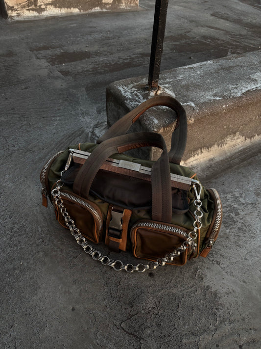 PRADA SS2004 CLASP CHAIN BAG