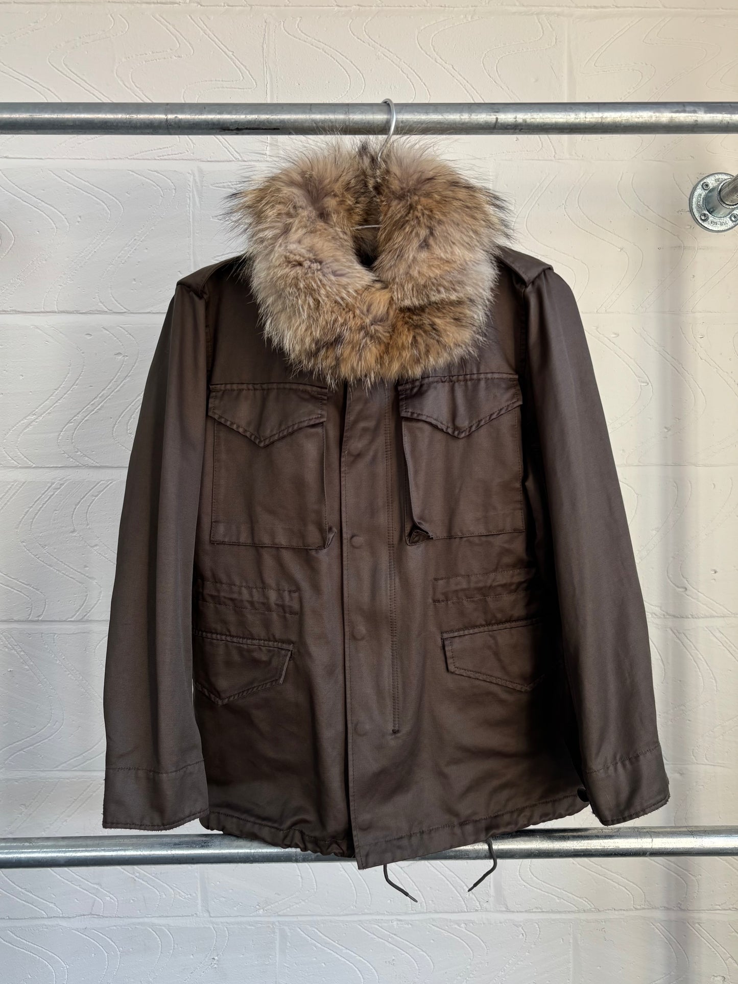 ZUCCA AW08 UTILITY FUR COLLAR JACKET