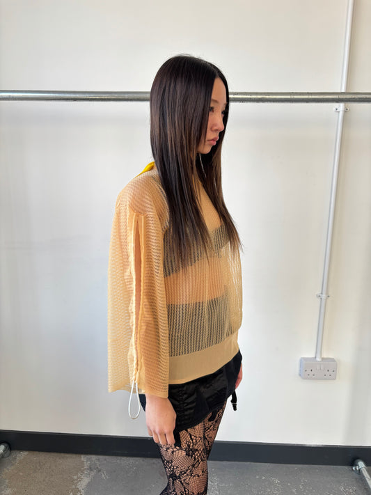 TOGA SHEER EXPOSED ARM PULLOVER