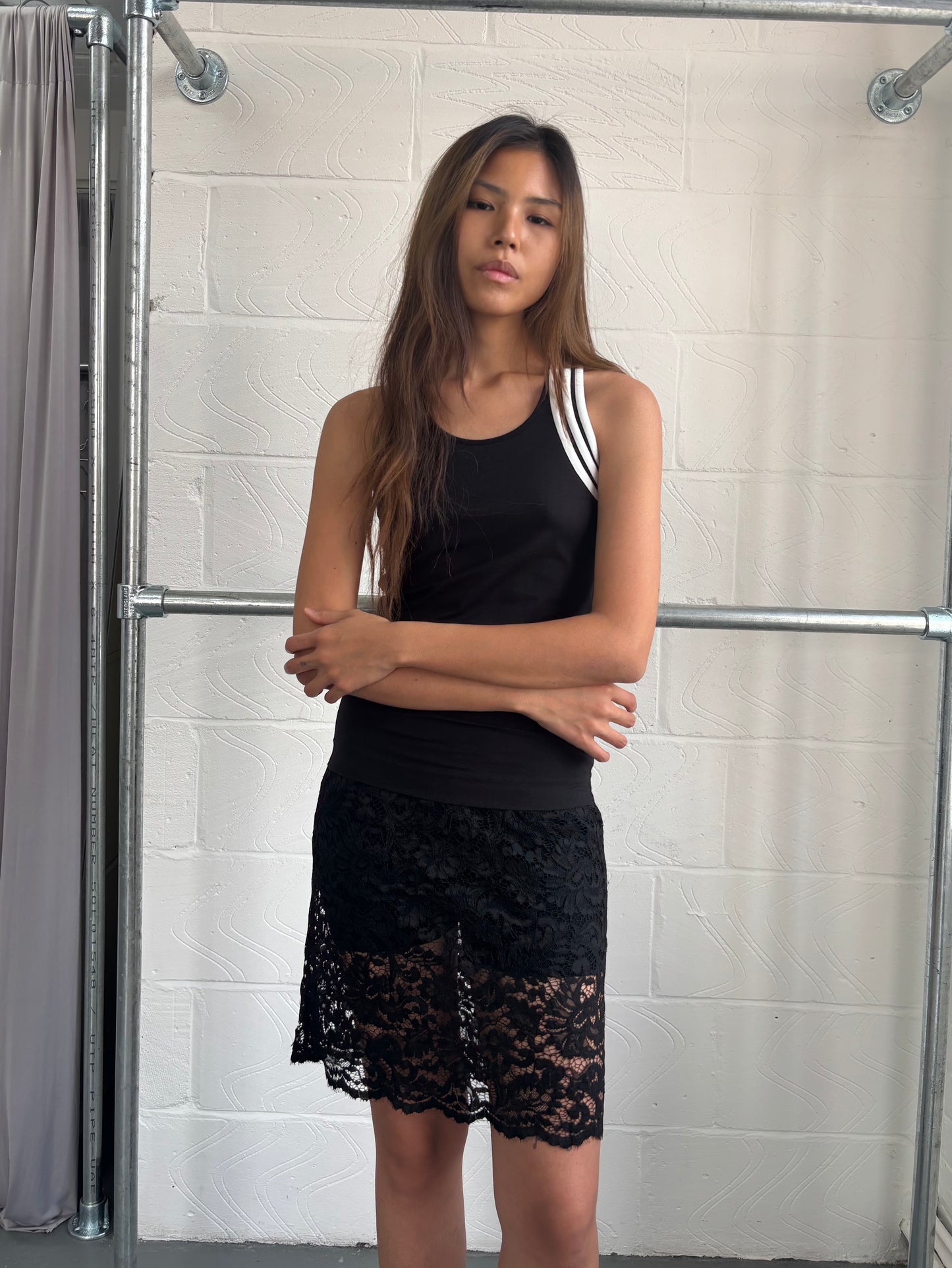 Y-3 2008 BLACK 3 STRIPE TANK