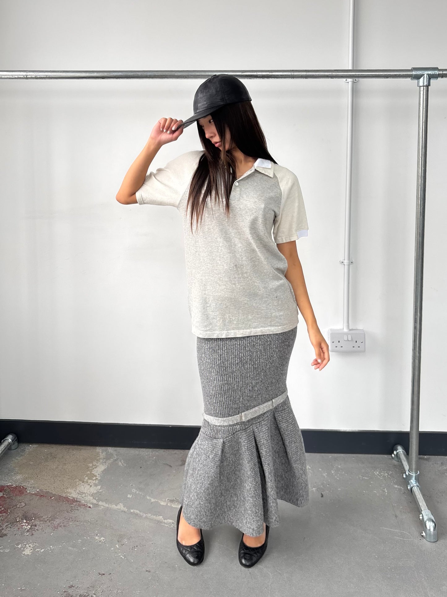 CDG HOMME SS07 DOUBLE COLLAR POLO SHIRT