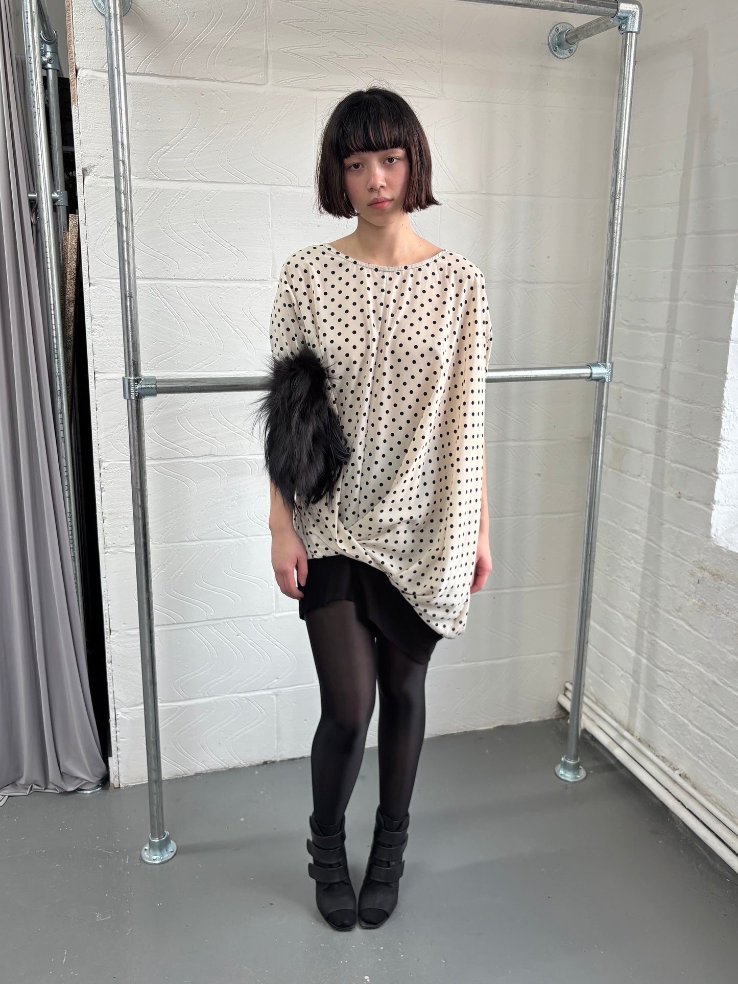 JAPANESE DESIGNER POLKA DOT BUBBLE DRESS