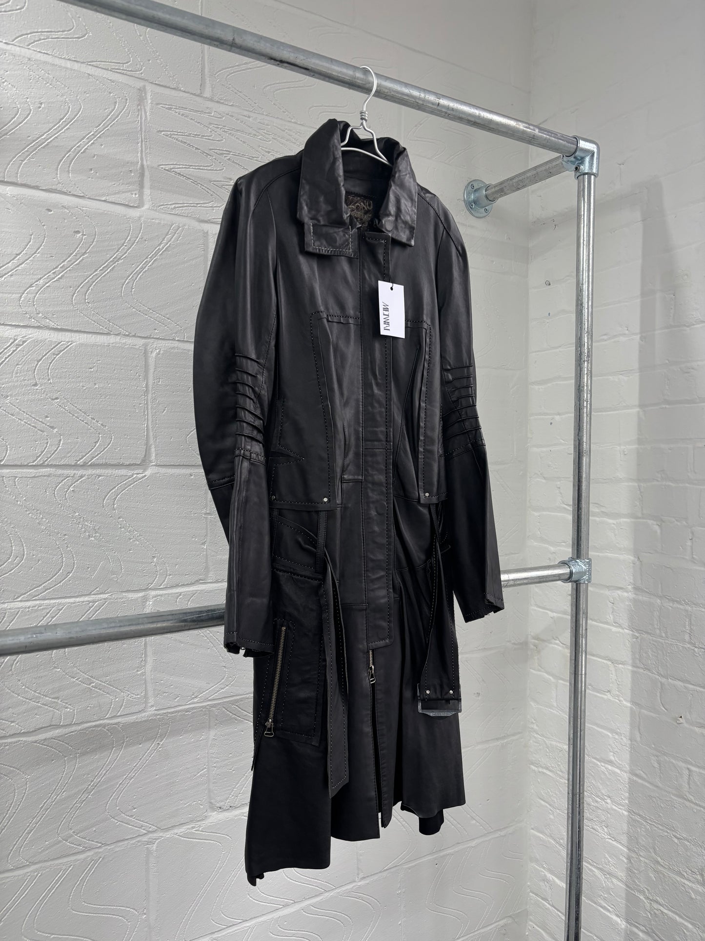 GOAT LEATHER DECONSTRUCTED JACKET