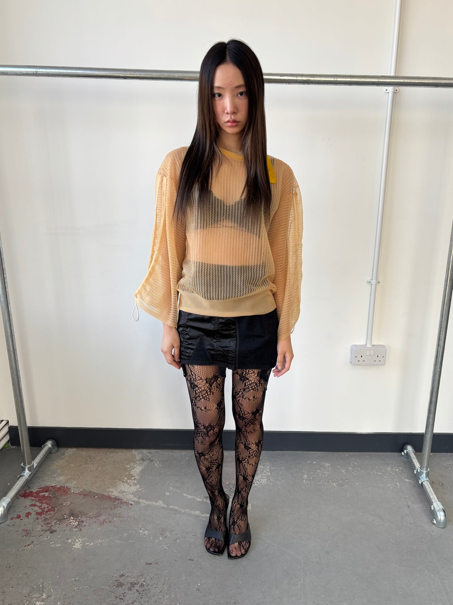 TOGA SHEER EXPOSED ARM PULLOVER