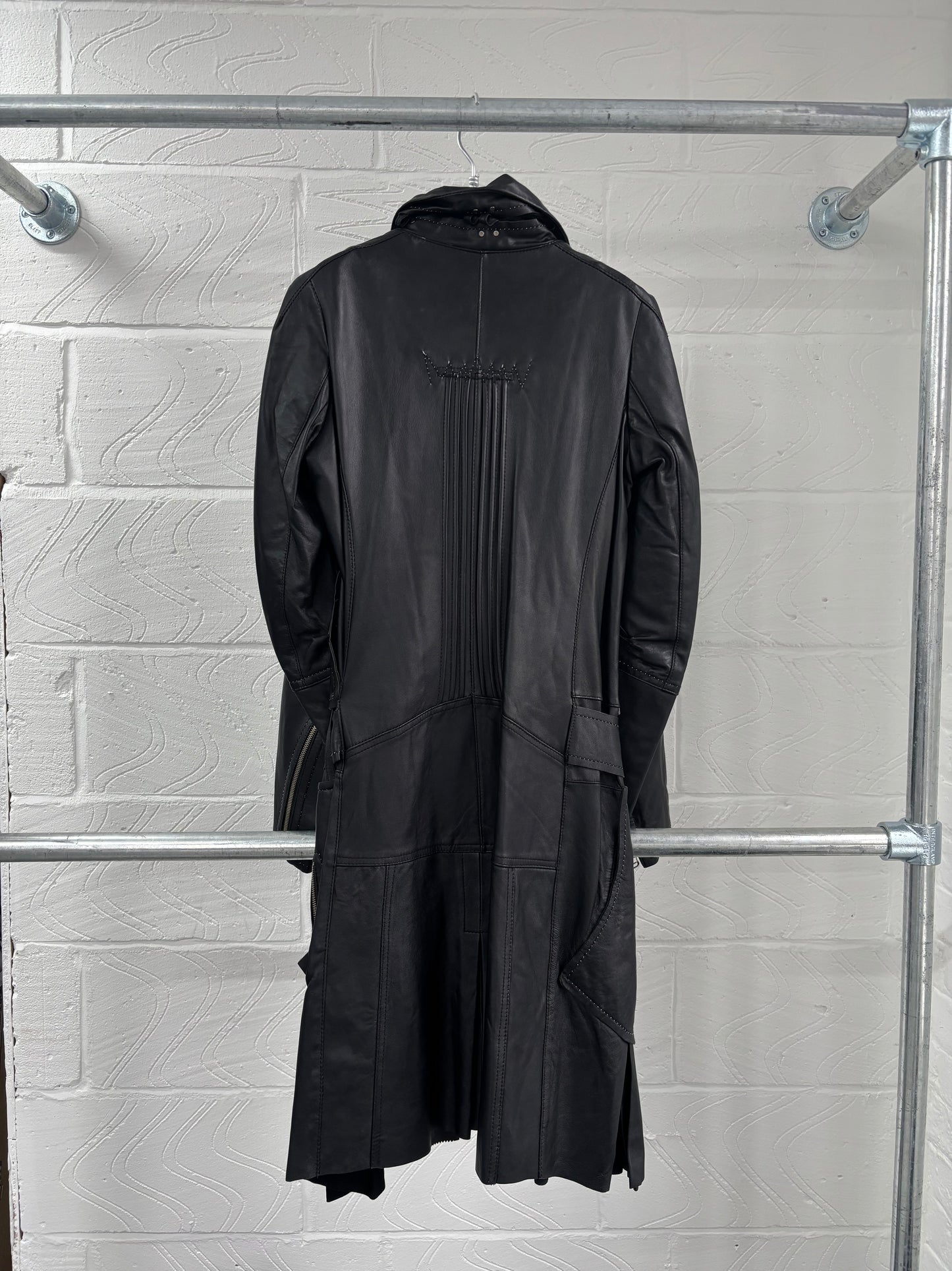 GOAT LEATHER DECONSTRUCTED JACKET