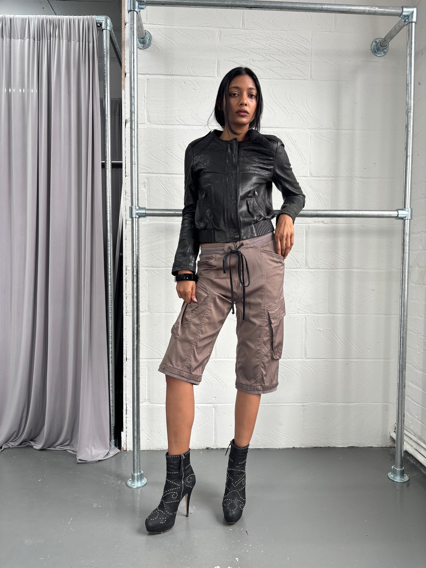 JAPANESE DESIGNER LONG UTILITY SHORTS