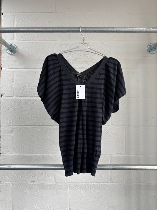 ZUCCA STRIPED BATWING KNIT