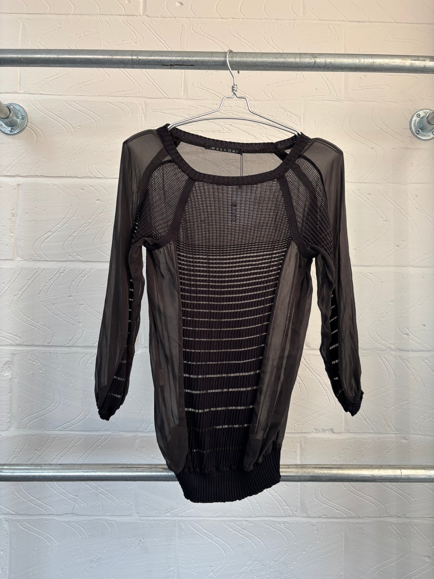 ITALIAN DESIGNER SHEER LONG SLEEVE