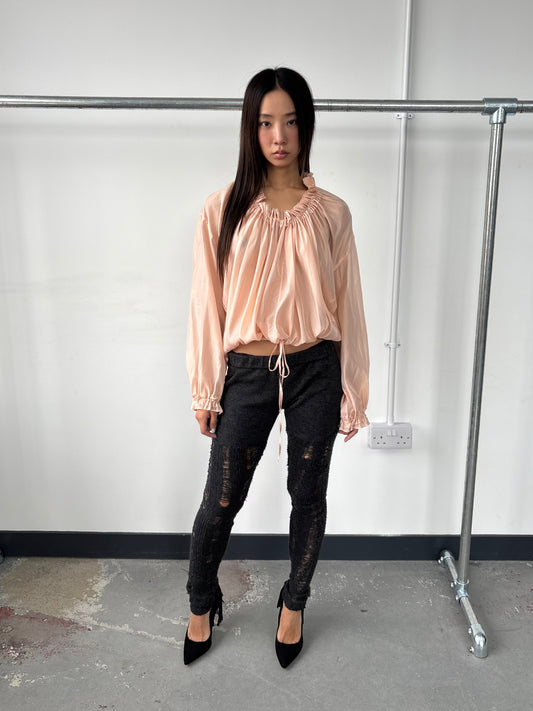 ZUCCA WOOL DISTRESSED LEGGINGS