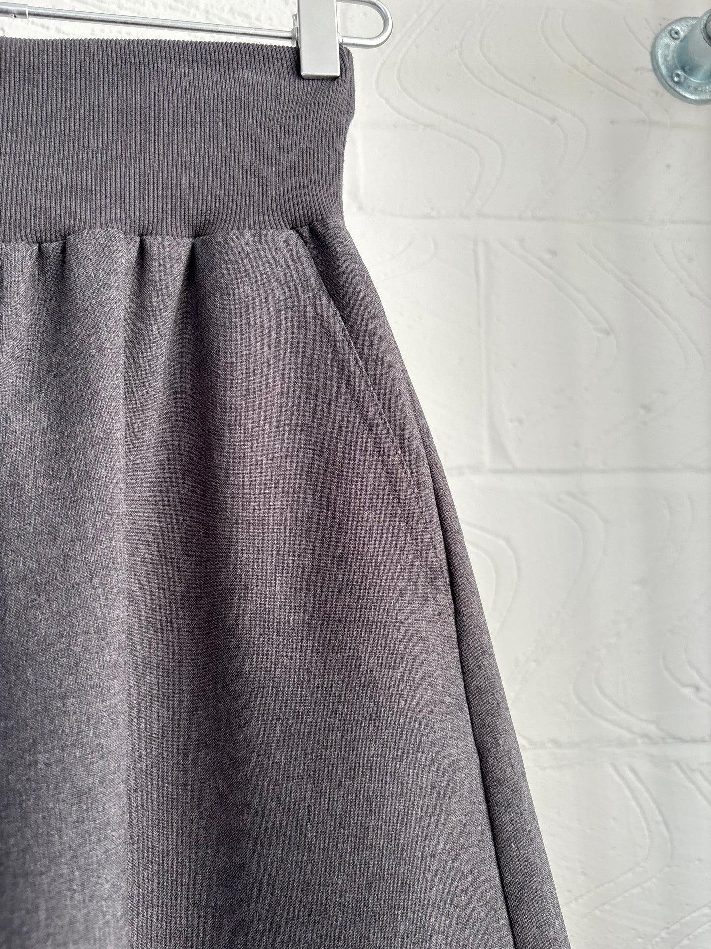 ZUCCA DROP CROTCH WIDE TROUSERS