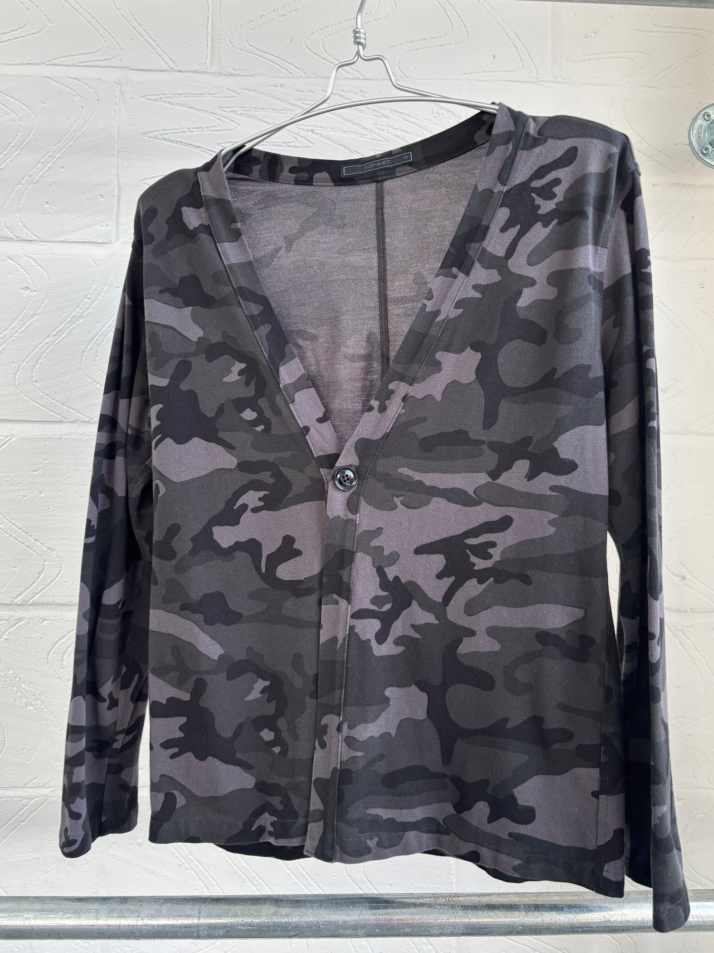 CAMO PRINT CARDIGAN