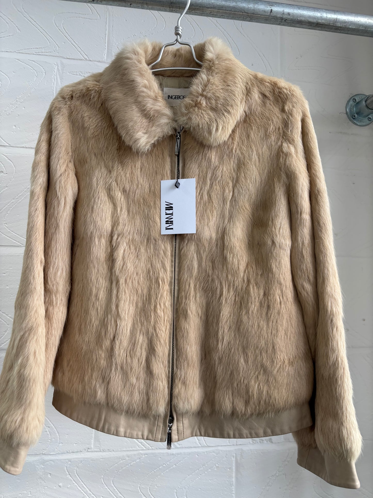 REAL FUR AND LEATHER JACKET