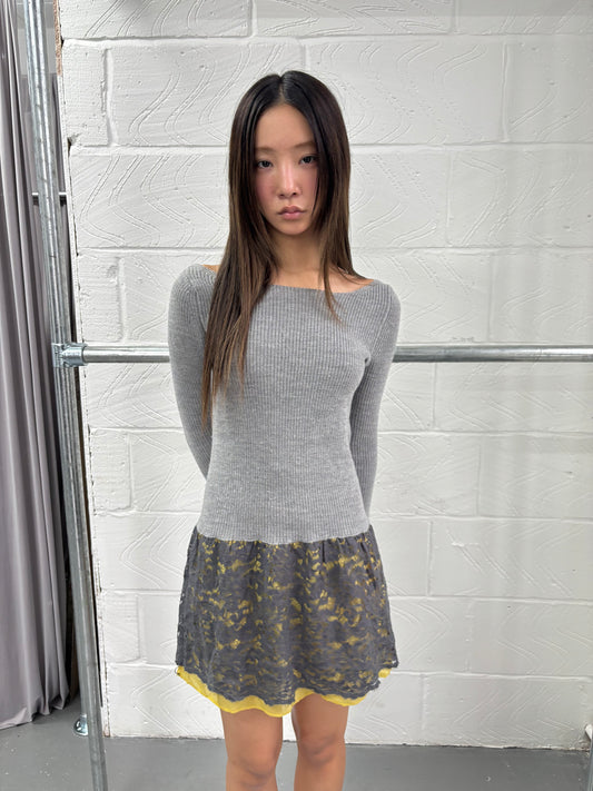 SACAI LUCK AW12 LACE KNIT DRESS