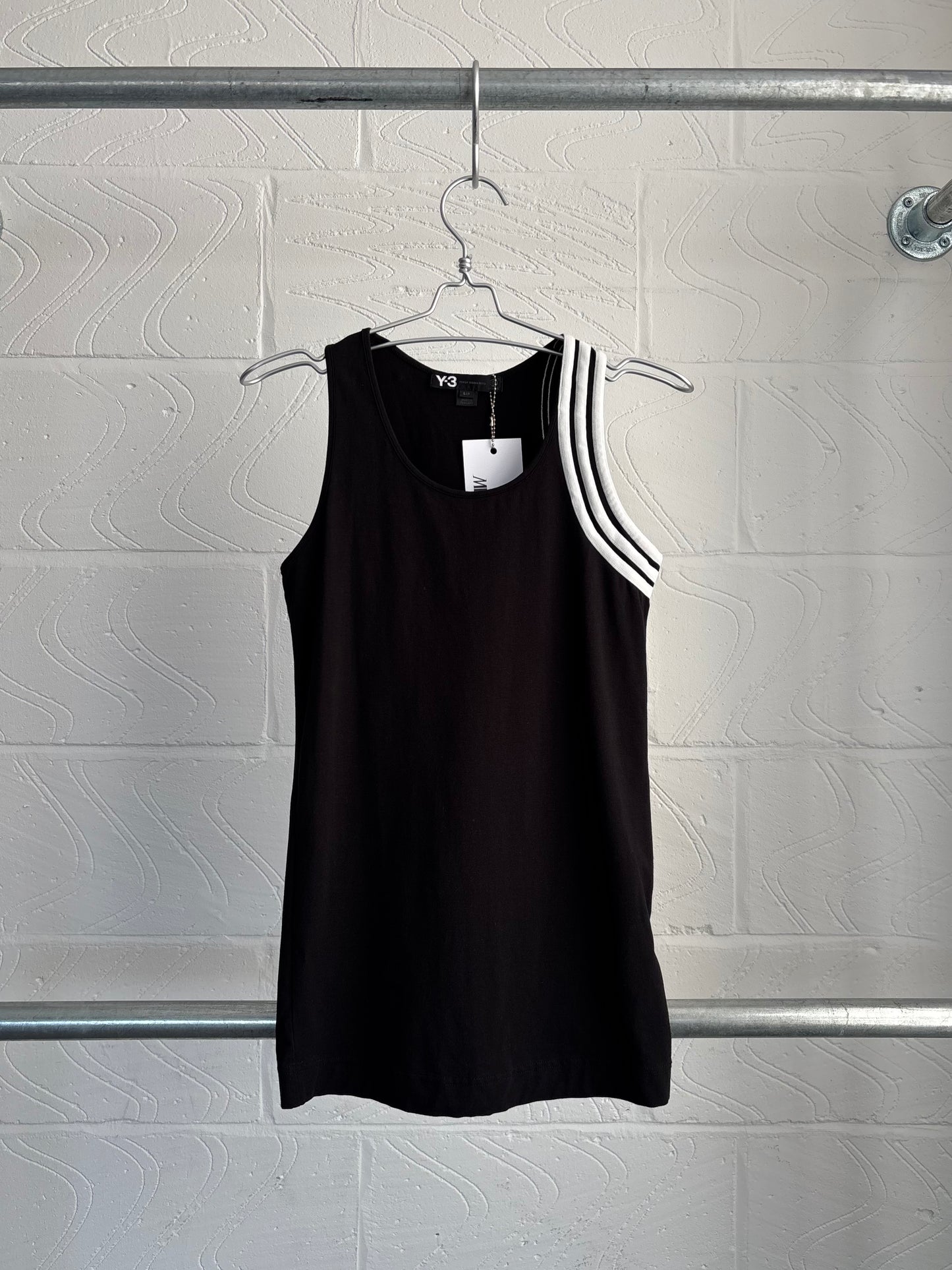 Y-3 2008 BLACK 3 STRIPE TANK