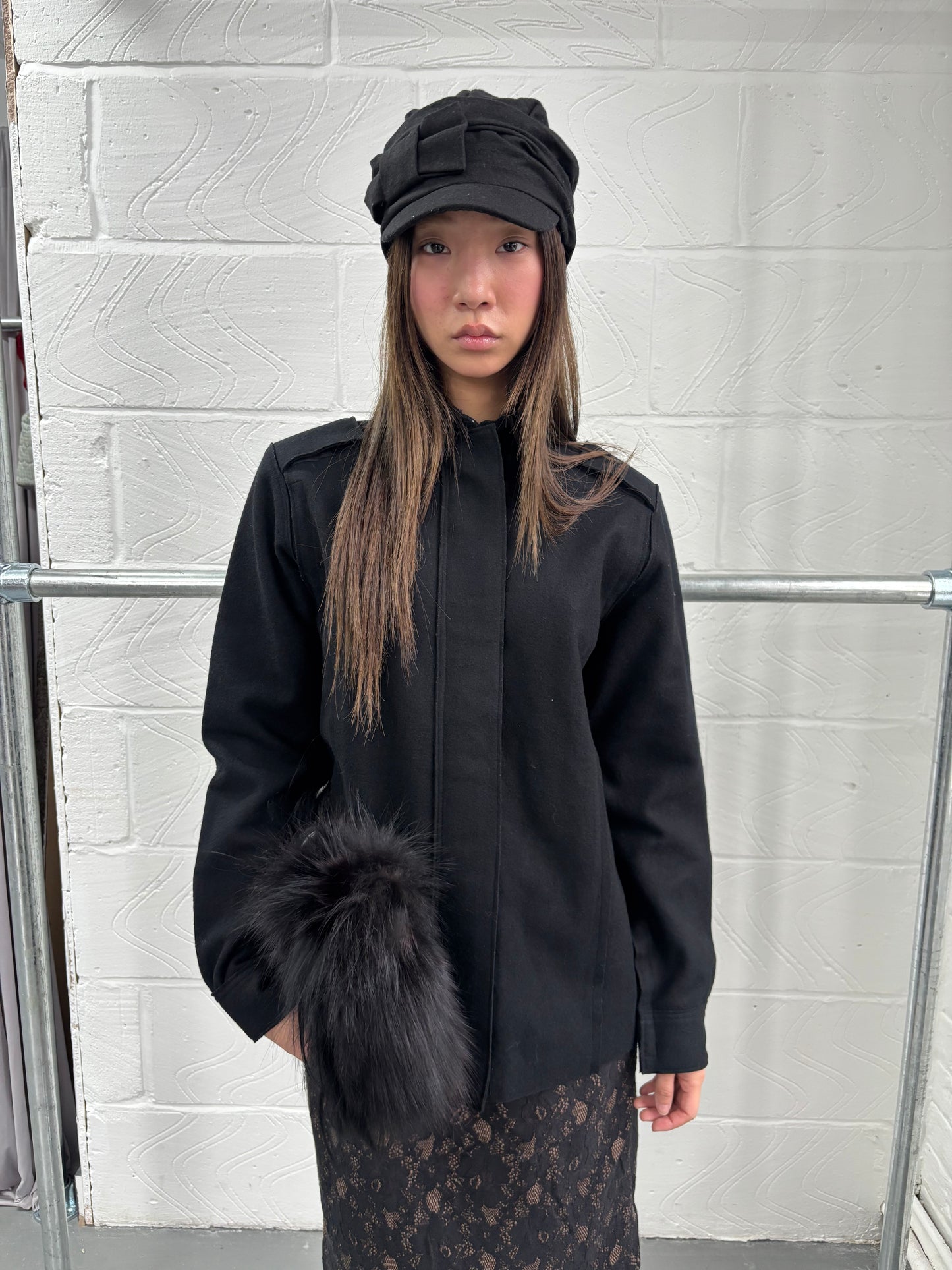 JAPANESE DESIGNER WOOL DECONSTRUCTED SHIRT