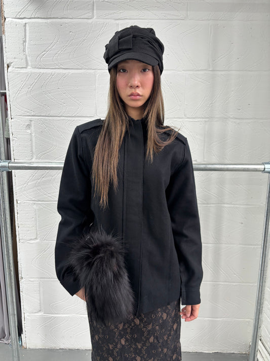 JAPANESE DESIGNER WOOL DECONSTRUCTED SHIRT