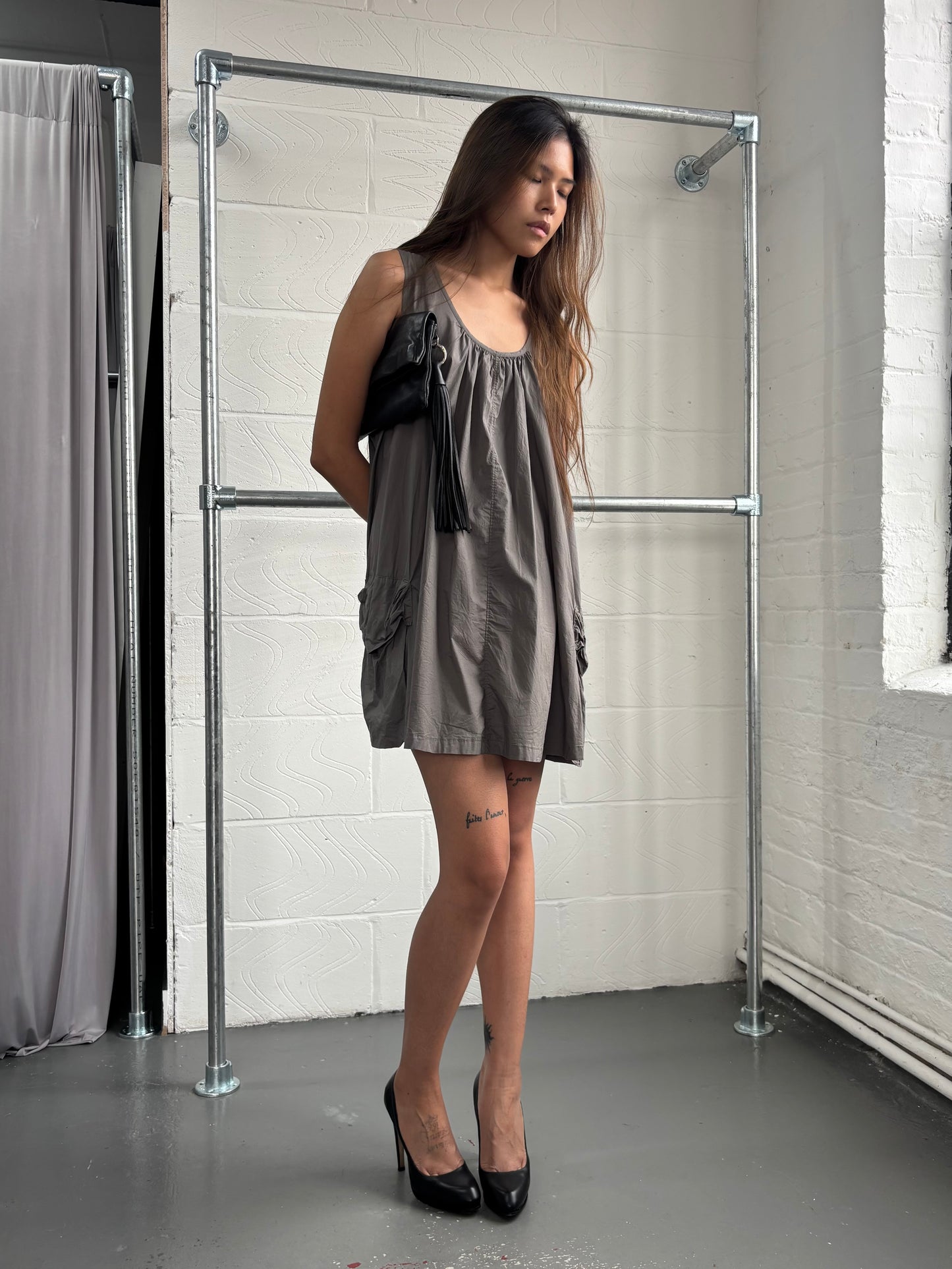 ZUCCA KHAKI POCKET DRESS