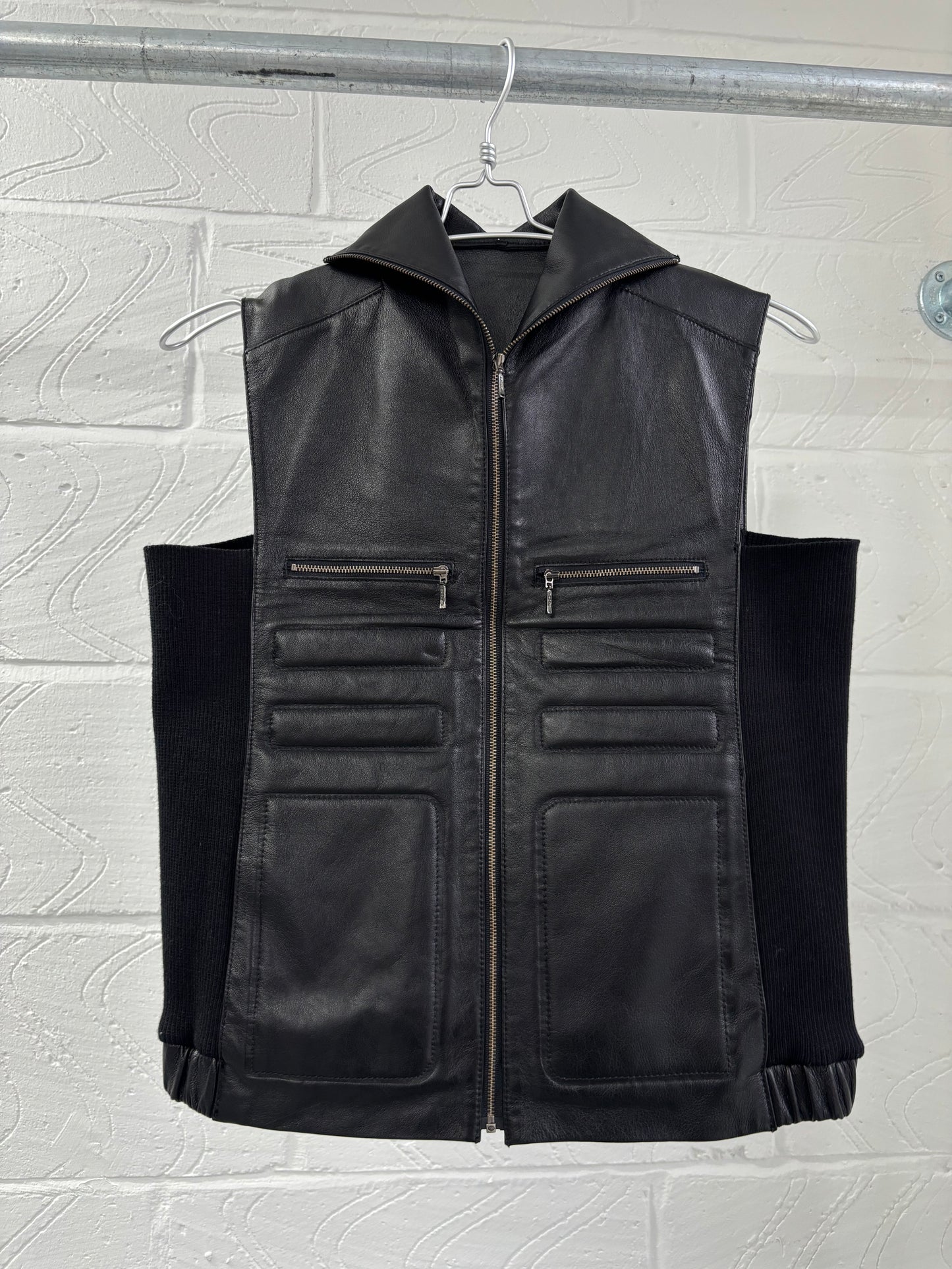 JAPANESE DESIGNER LEATHER MOTO VEST