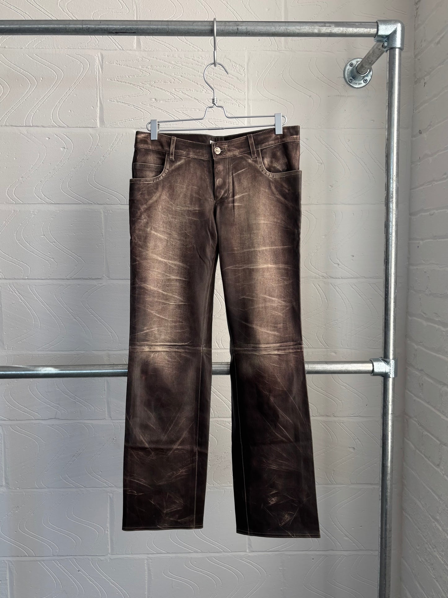 JITROIS LAMB LEATHER TROUSERS