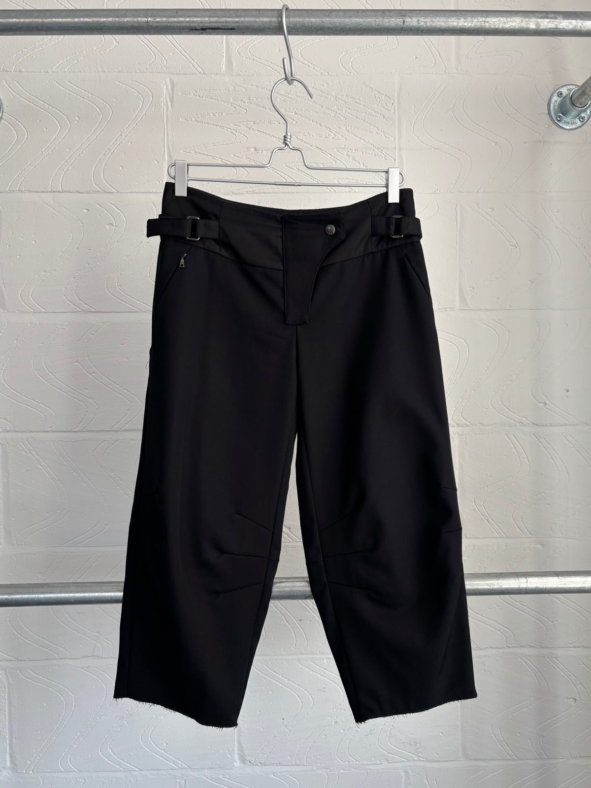 PRADA CIRCA 2007 WOOL CROPPED TROUSERS