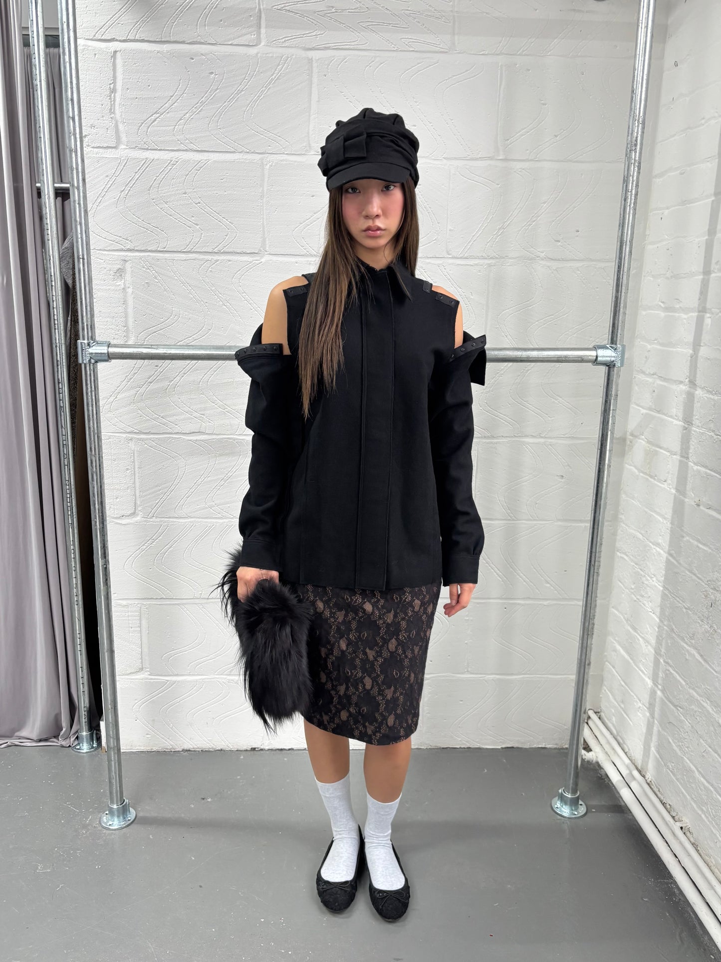 JAPANESE DESIGNER WOOL DECONSTRUCTED SHIRT