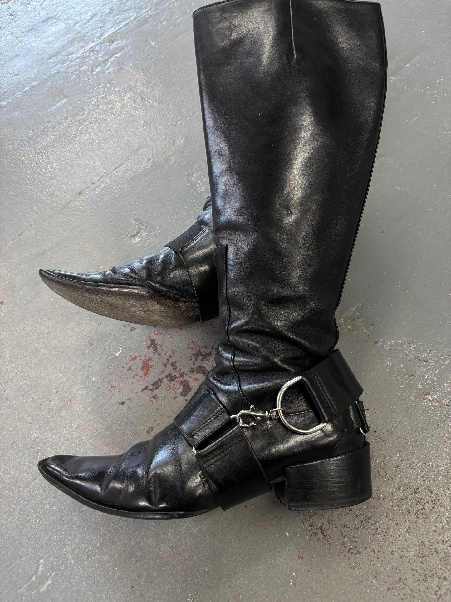 MARITHE FRANCOIS GIRBAUD BONDAGE BOOTS