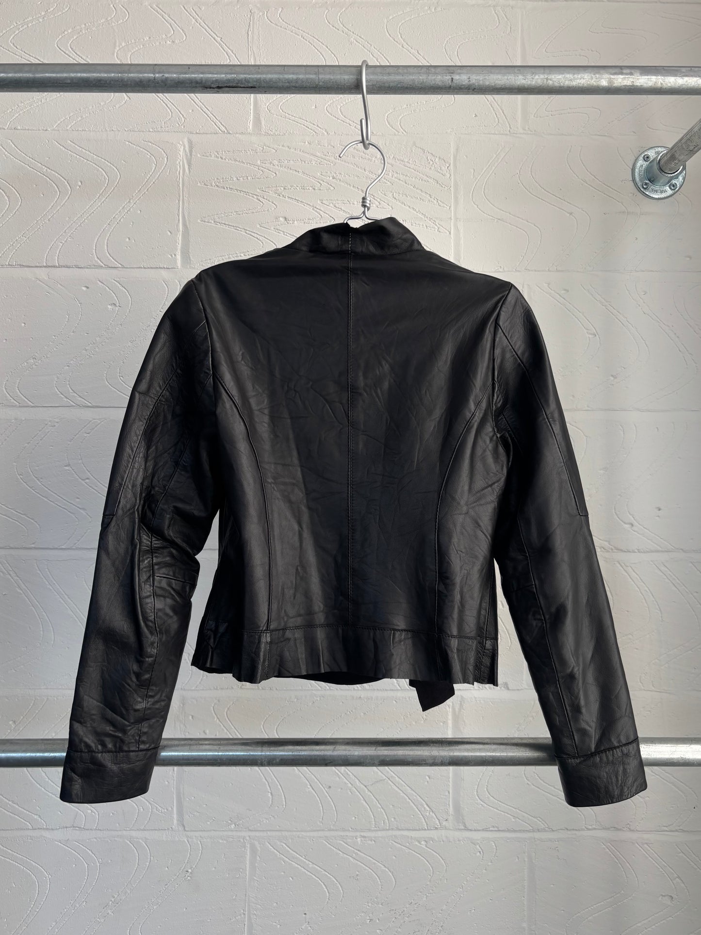 ASYMMETRIC LEATHER JACKET