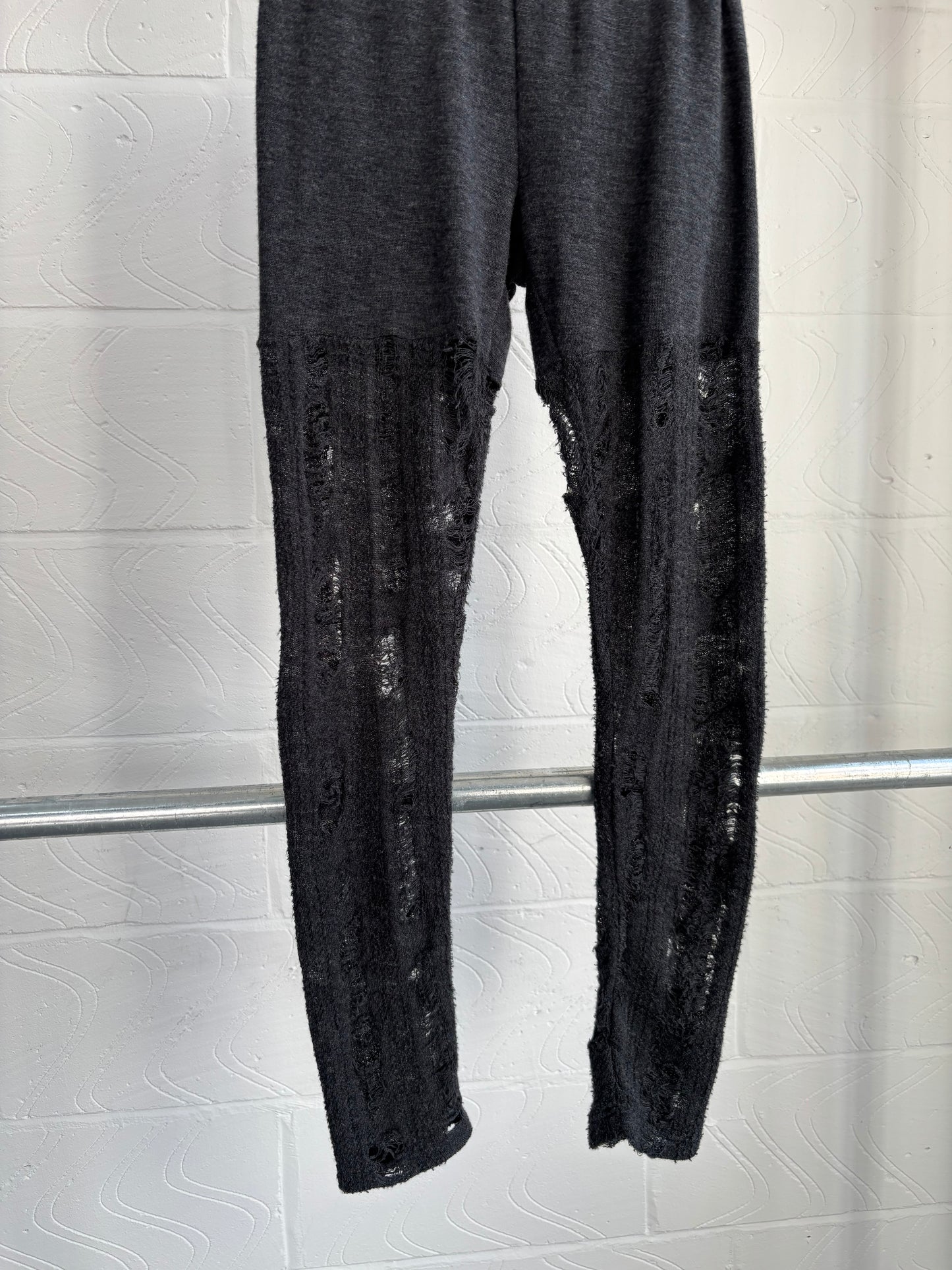 ZUCCA WOOL DISTRESSED LEGGINGS