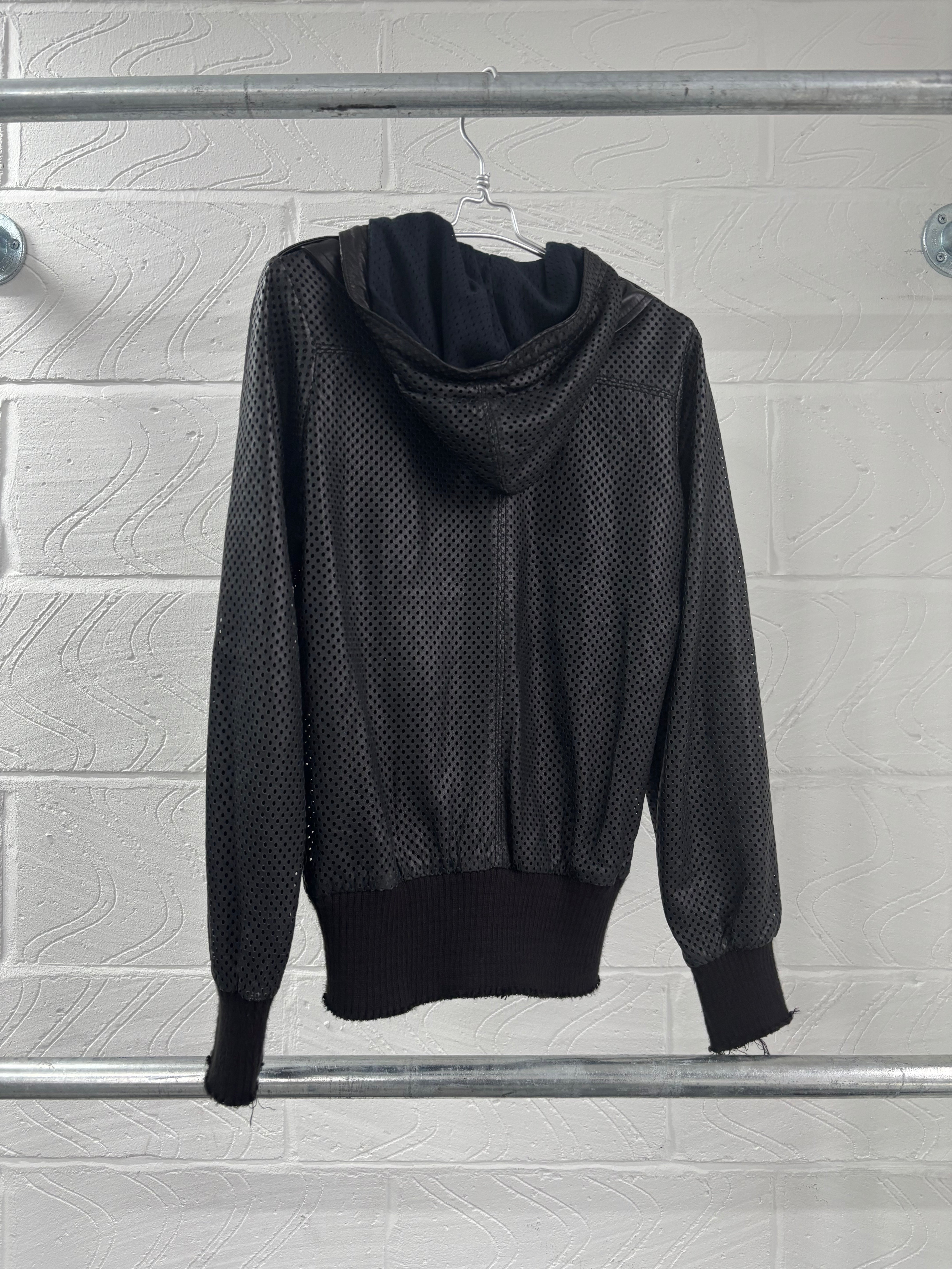 ✦【イタリア製】GIORGIO BRATO パンチング羊革 タイトジャケット GIORGIO BRATO PERFORATED LEATHER JACKET – MEIWAI