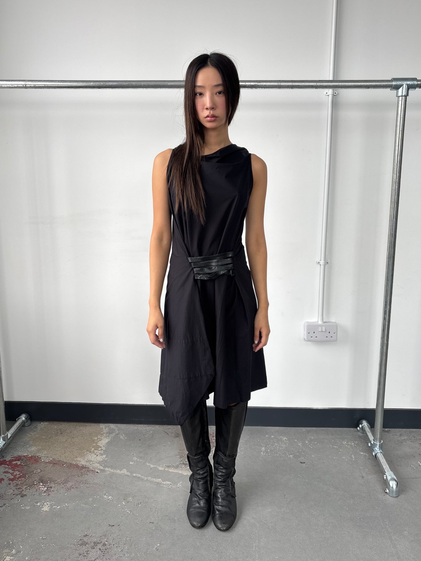 ITALIAN DESIGNER ASYMMETRIC DRESS