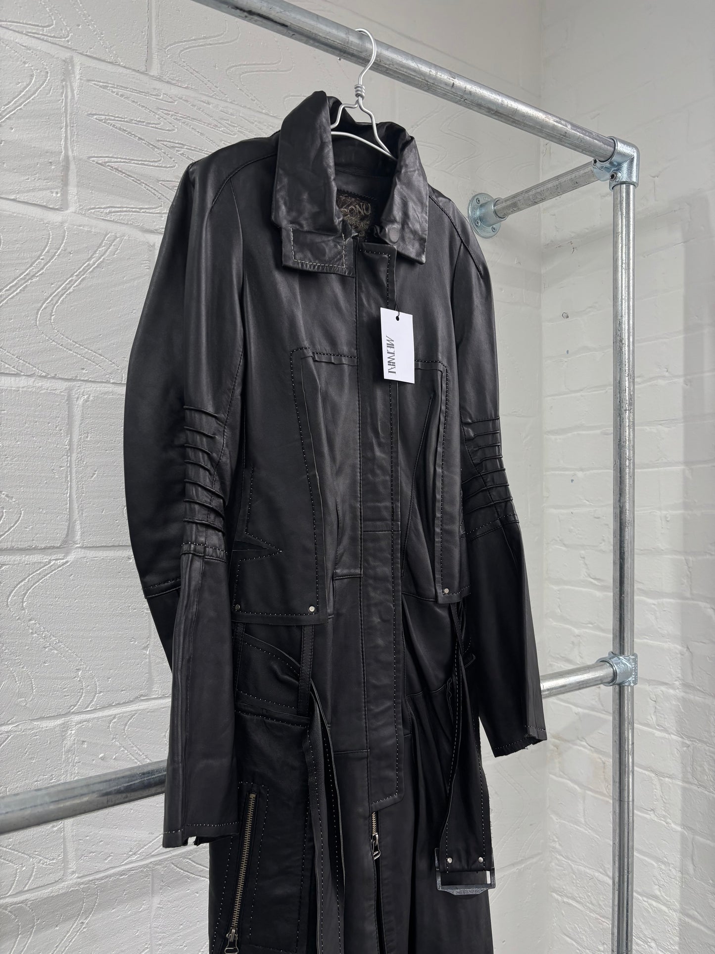 GOAT LEATHER DECONSTRUCTED JACKET