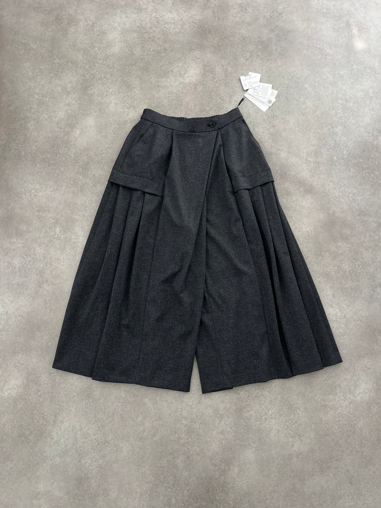 JAPANESE DESIGNER LOW CROTCH PLEATED TROUSERS