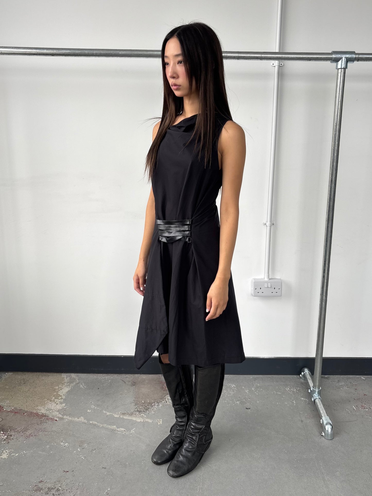 ITALIAN DESIGNER ASYMMETRIC DRESS