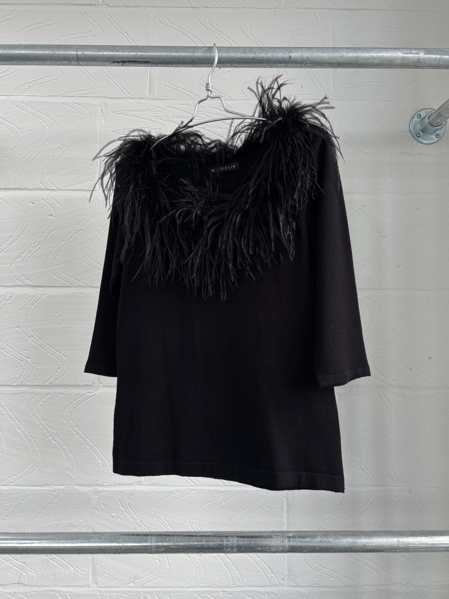 OSTRICH FEATHER TOP