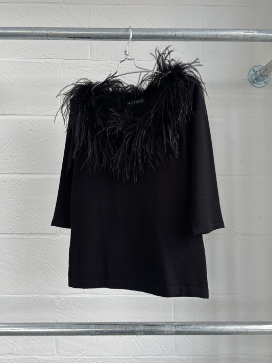 OSTRICH FEATHER TOP