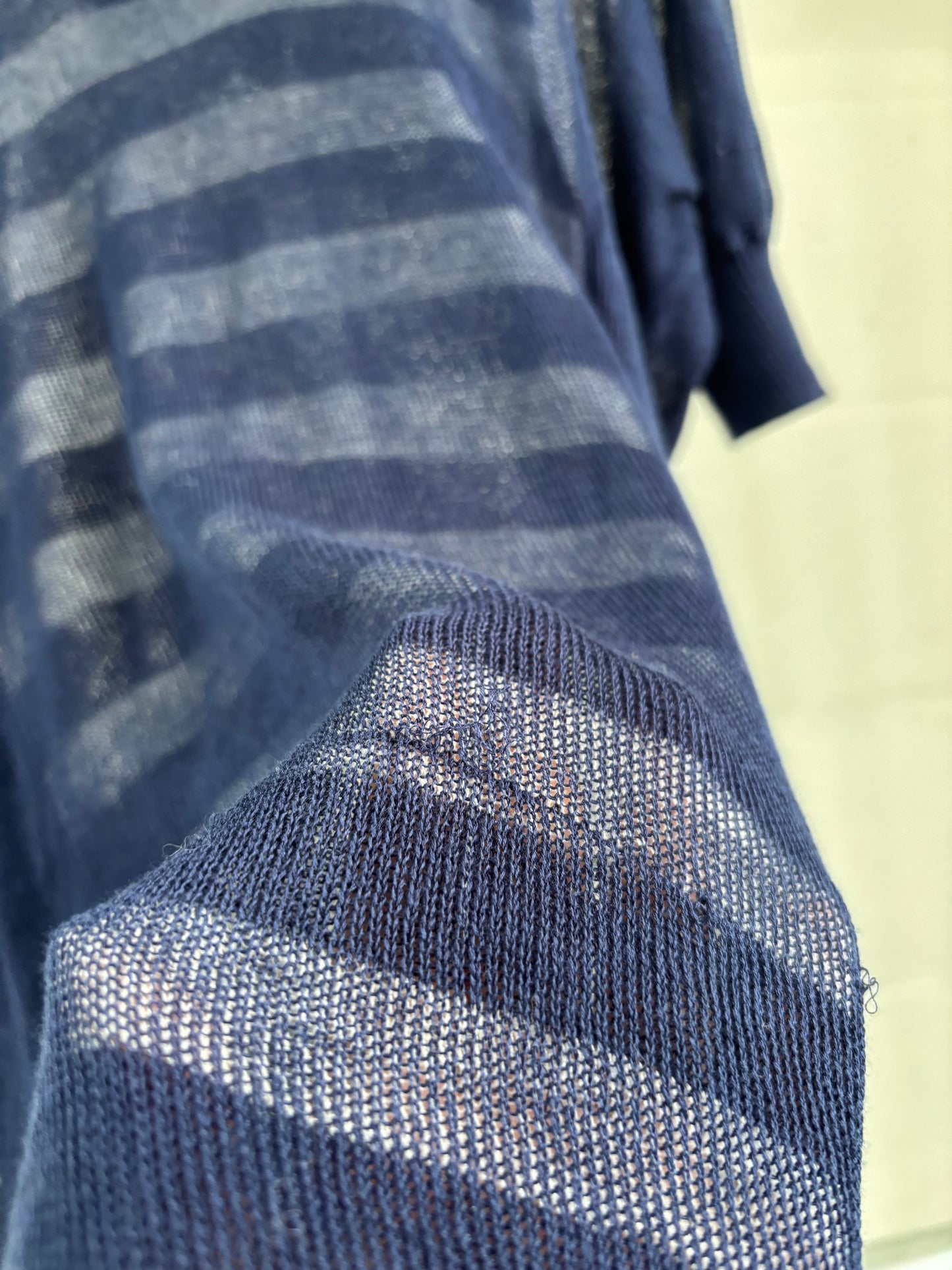 JUNYA WATANABE STRIPE SHEER KNIT