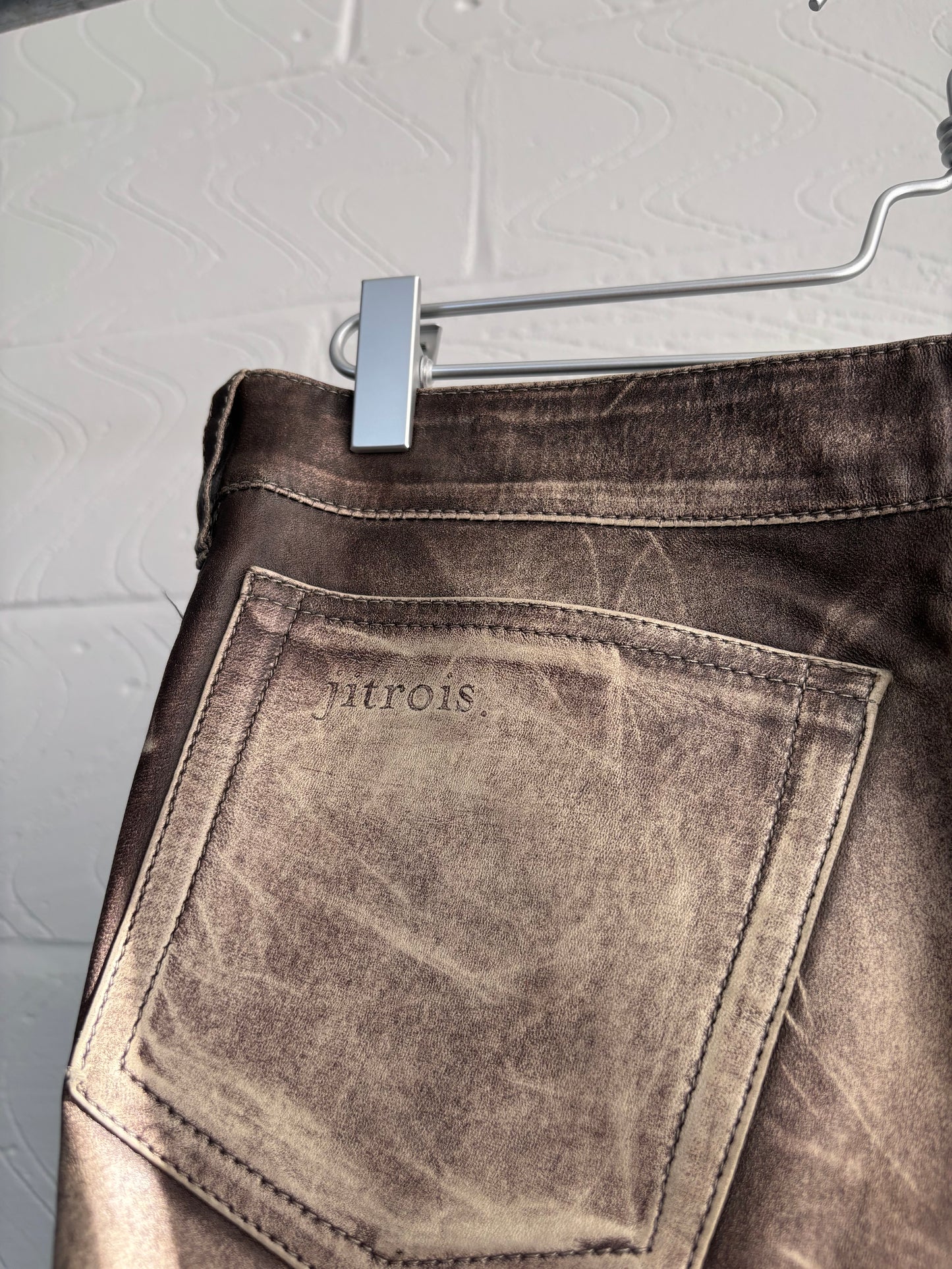 JITROIS LAMB LEATHER TROUSERS