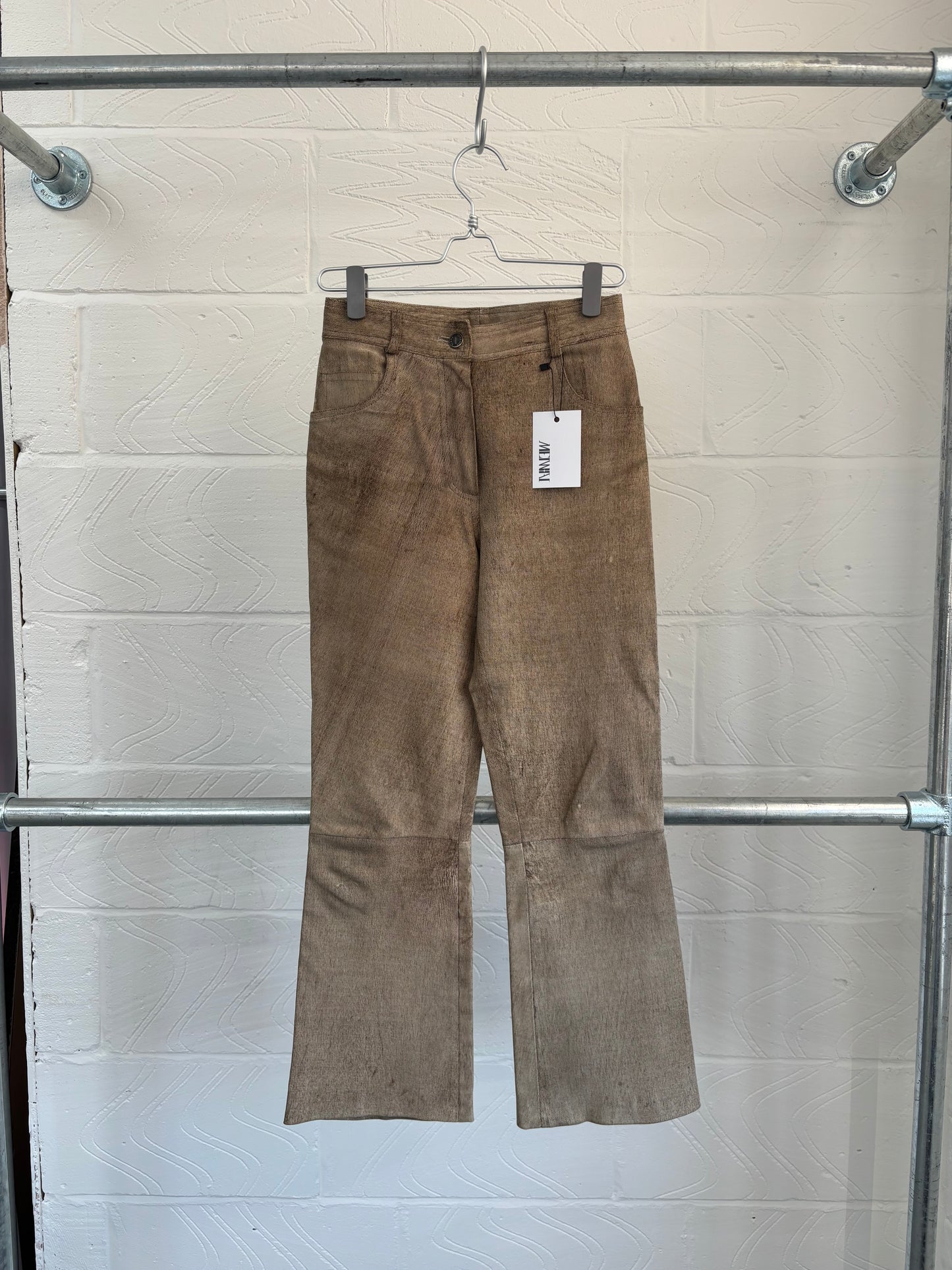 JITROIS LAMB SKIN LEATHER TROUSERS