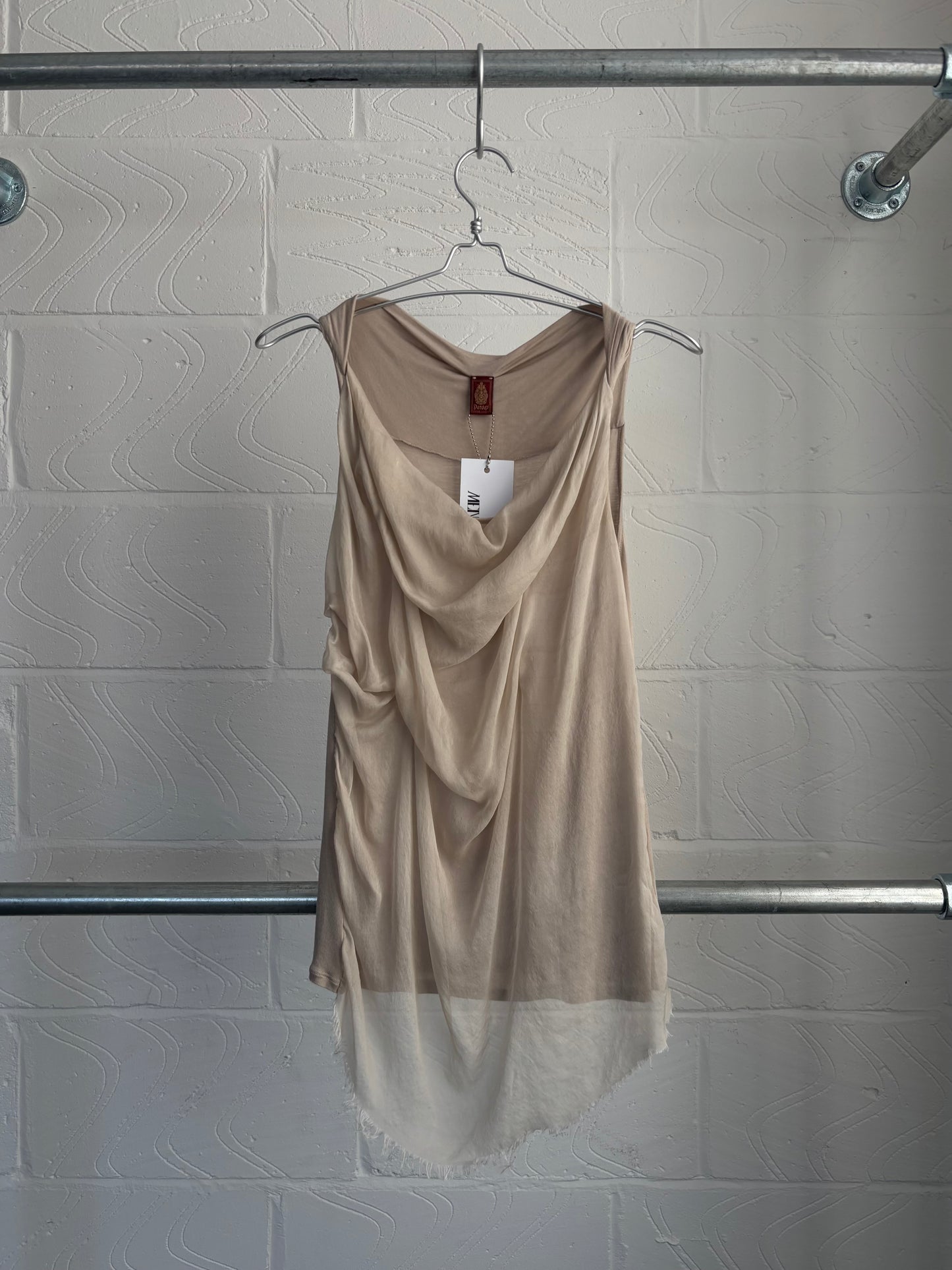 ITALIAN DRAPE SILK TANK