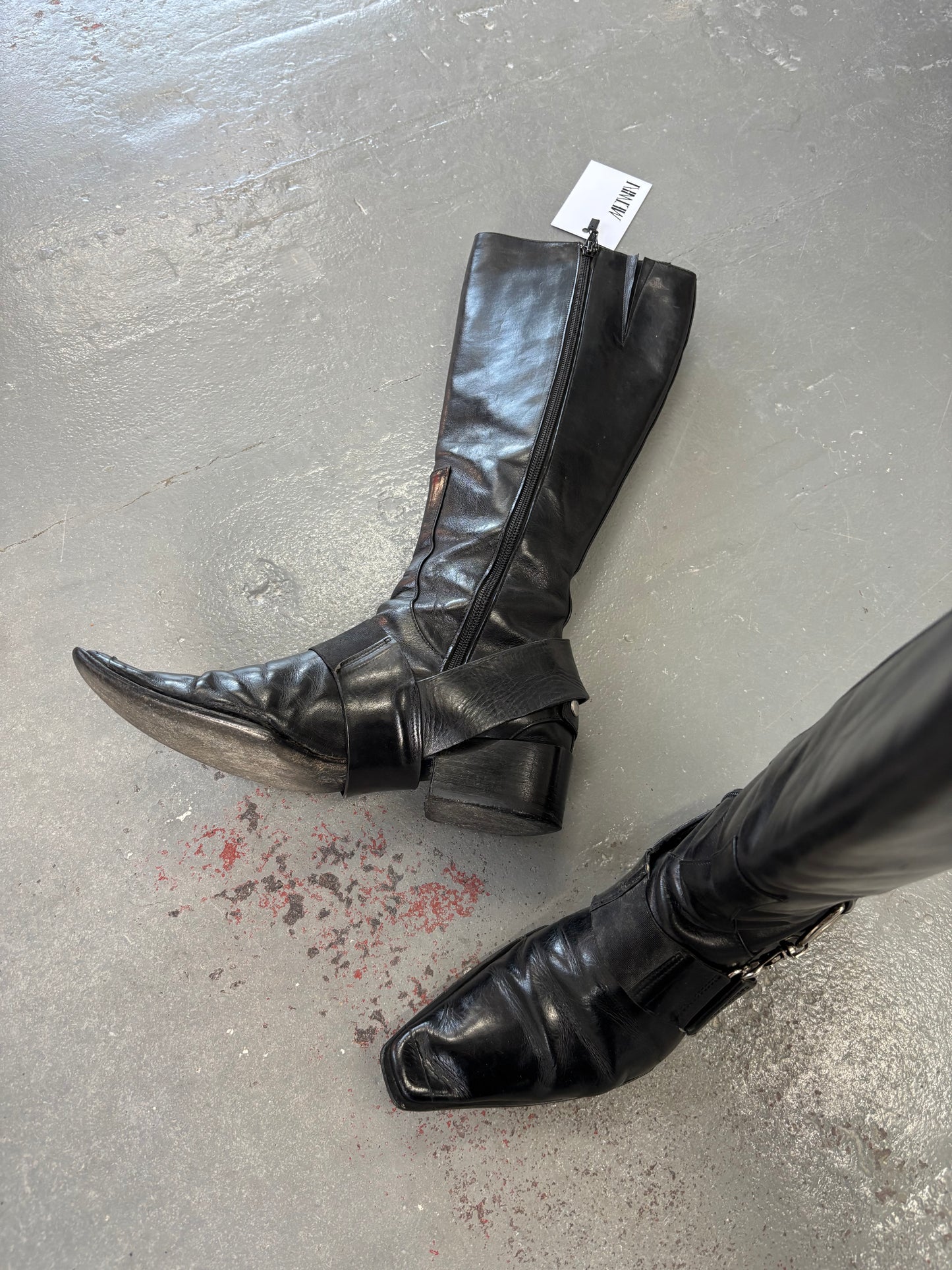 MARITHE FRANCOIS GIRBAUD BONDAGE BOOTS
