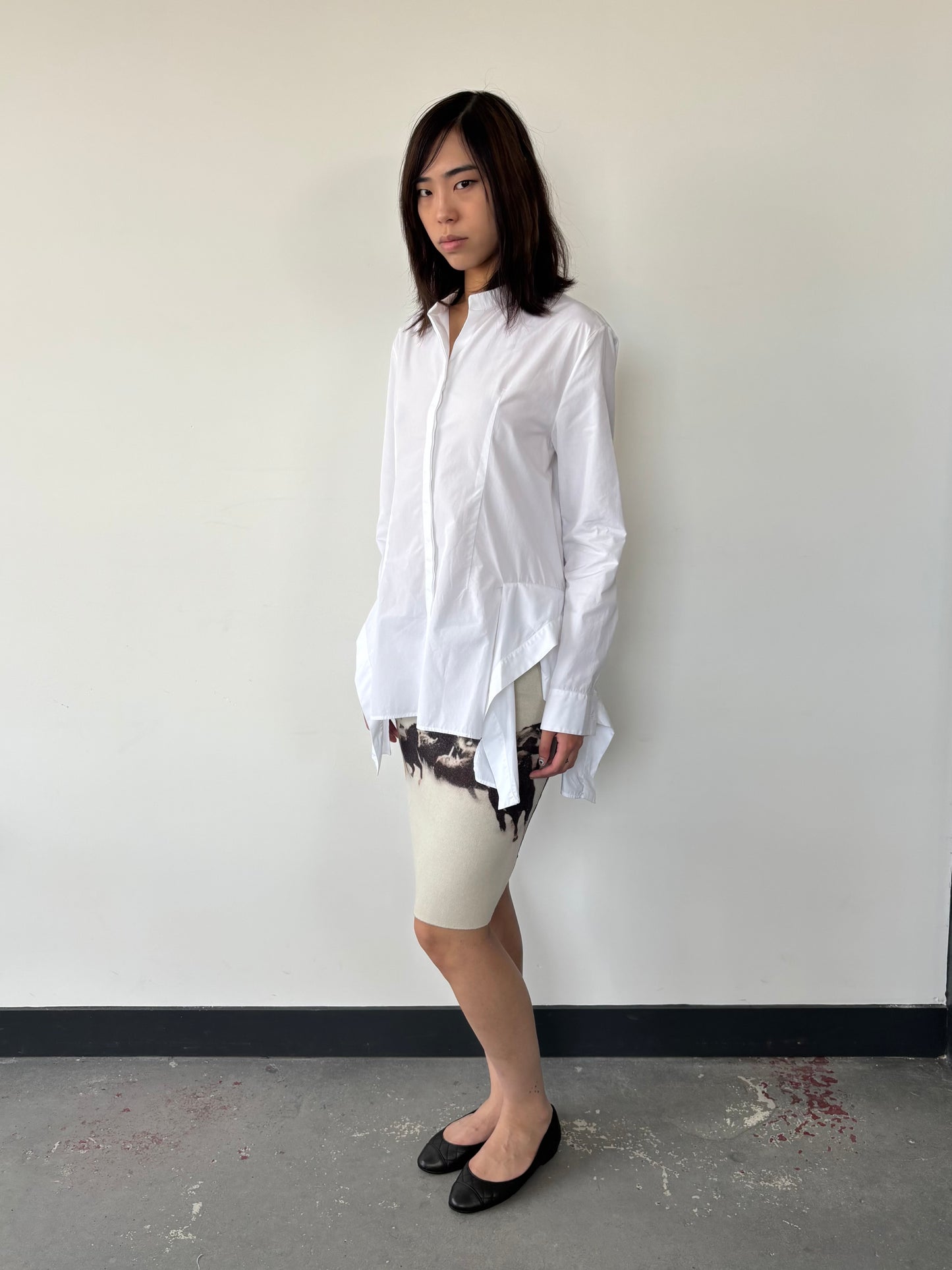 JIL SANDER CIRCA 2017 DRAPE SHIRT