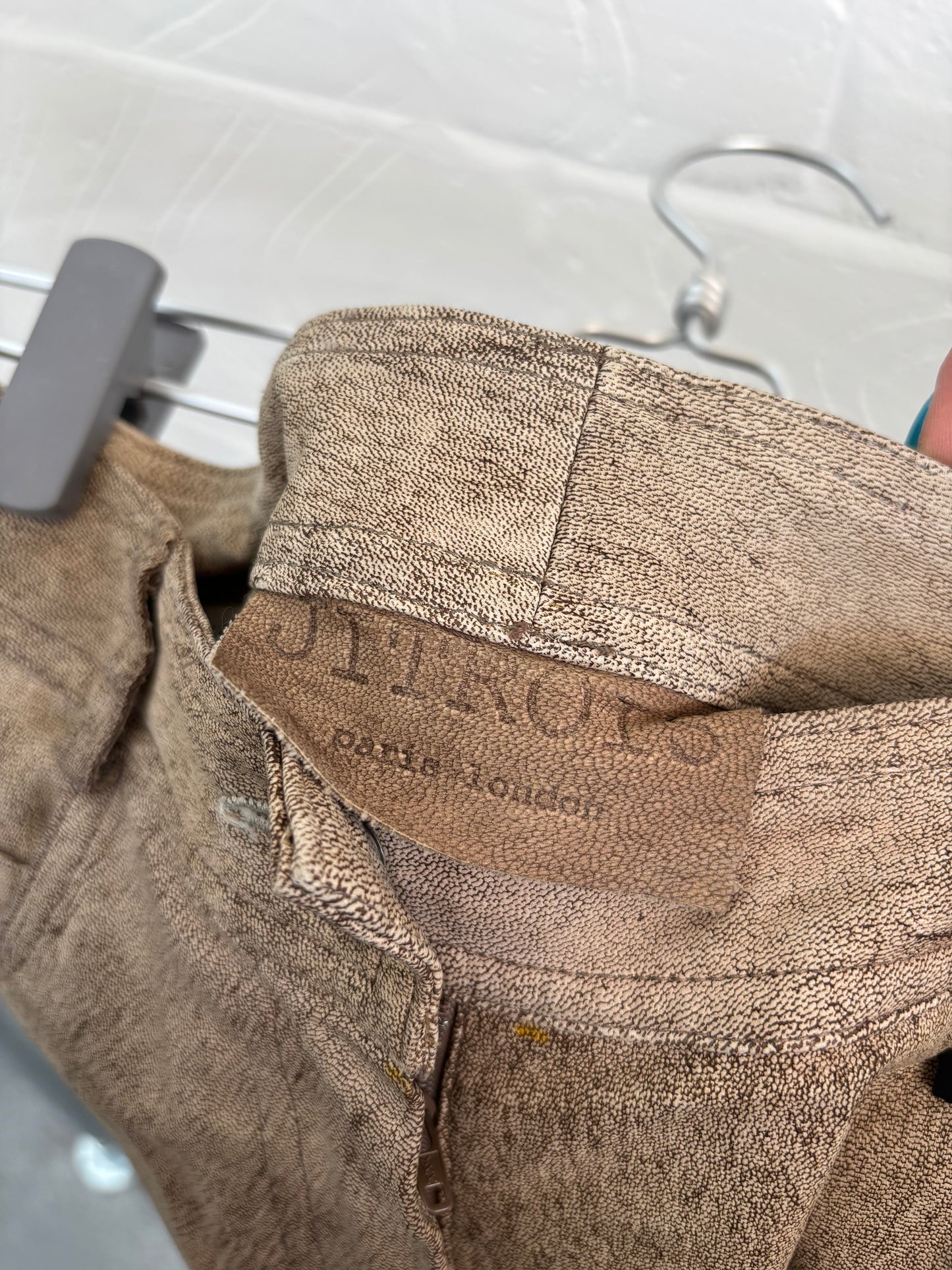 JITROIS LAMB SKIN LEATHER TROUSERS