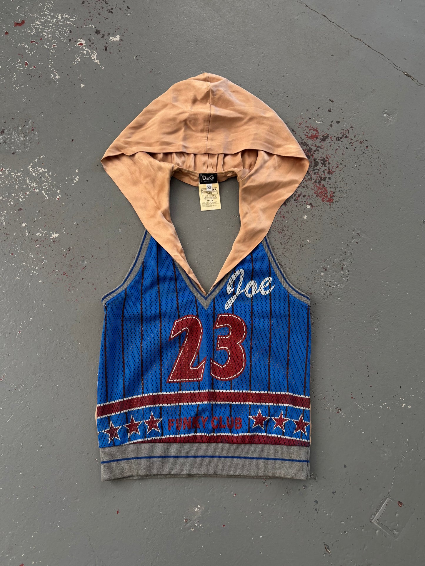 D&G SS02 BASEBALL SILK HOODED TANK